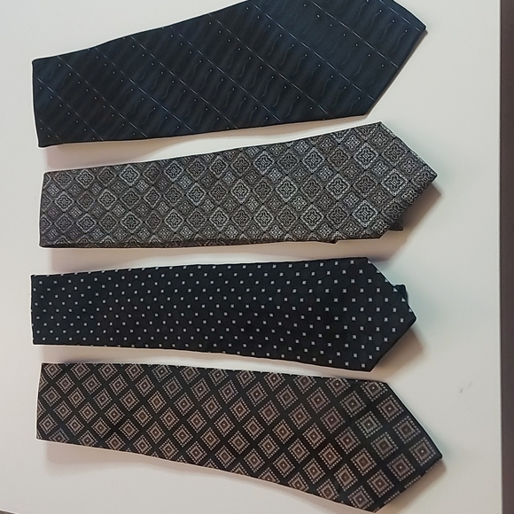 Set of 4 100% vintage silk ties - Picture 1 of 11